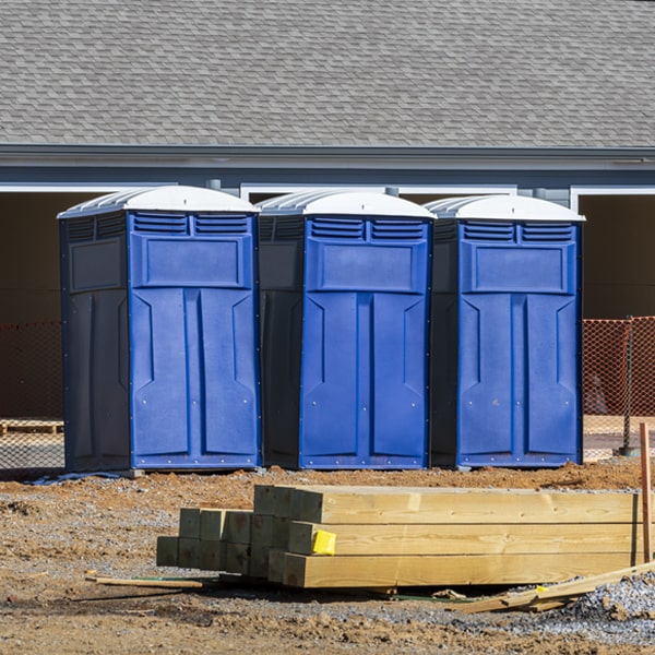 what is the expected delivery and pickup timeframe for the portable toilets in Sterling Forest NY